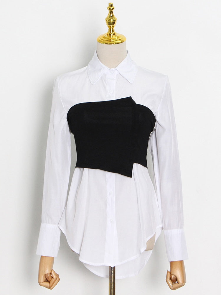 Damen Bluse Langarm Weiche Baumwolle Polyester-1