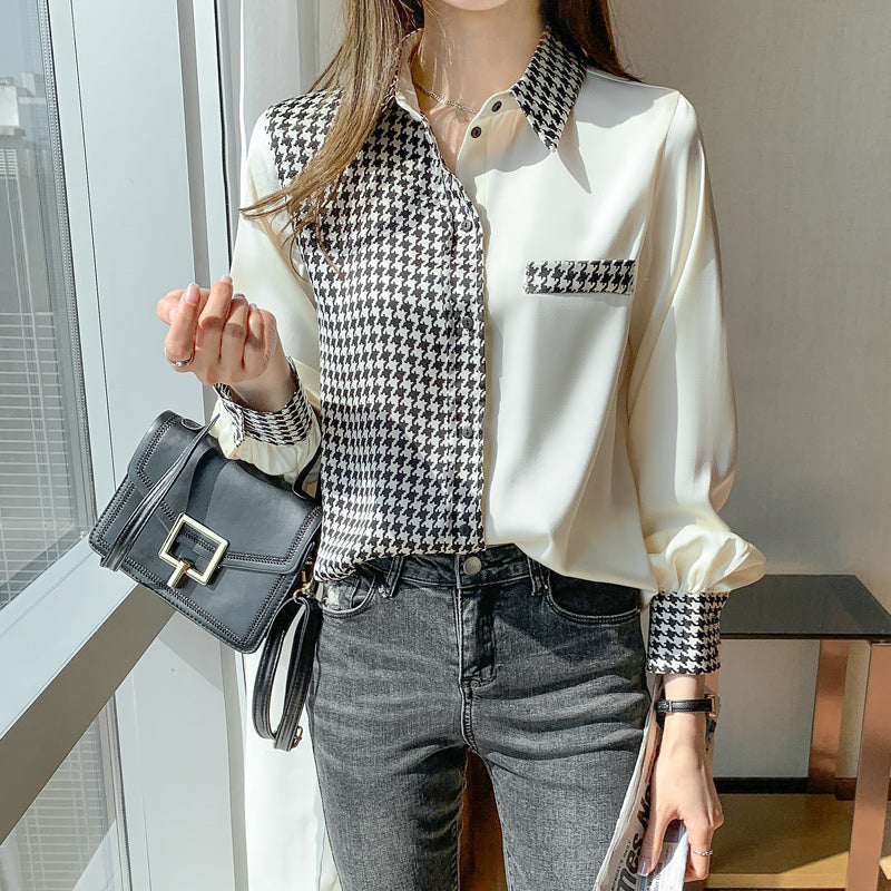 Herrenhemd, langärmlig, urban Stil, Polyester, verdeckbarer Kragen-1