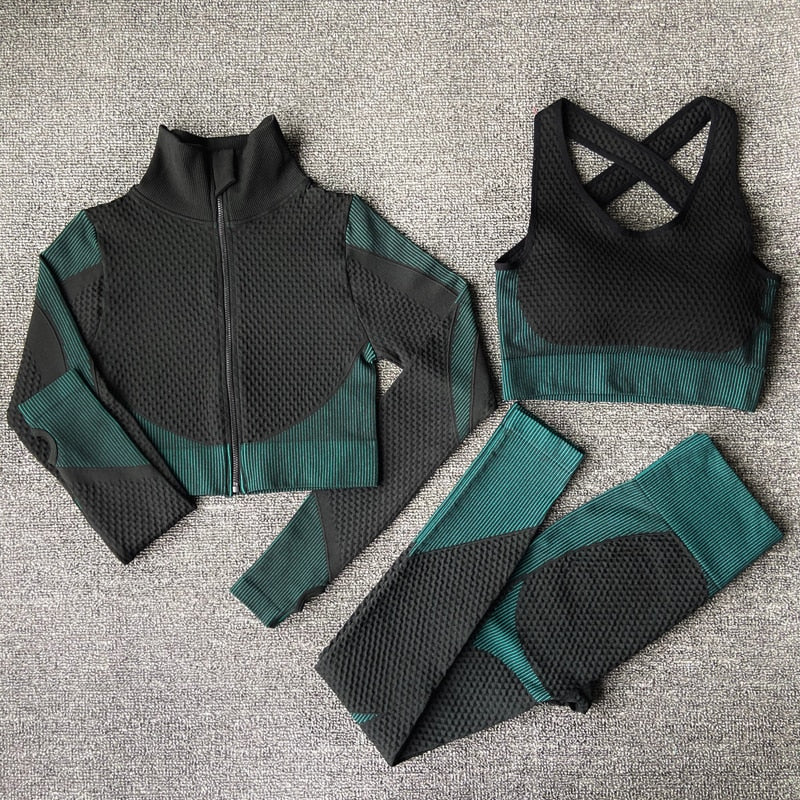 Variant image for Damen-Sport-Set, Yoga, monochrom Nylon-49
