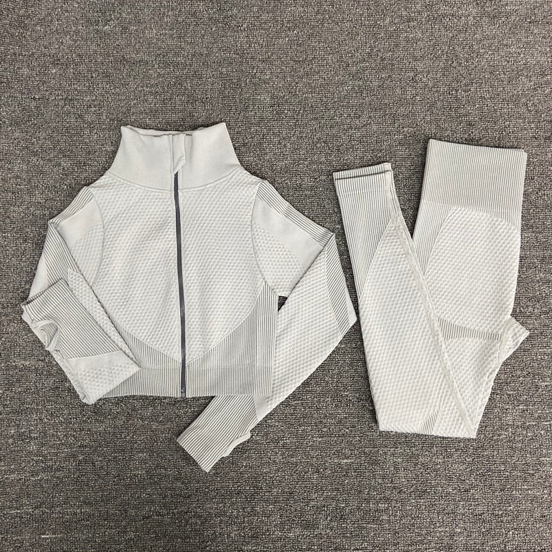 Variant image for Damen-Sport-Set, Yoga, monochrom Nylon-10