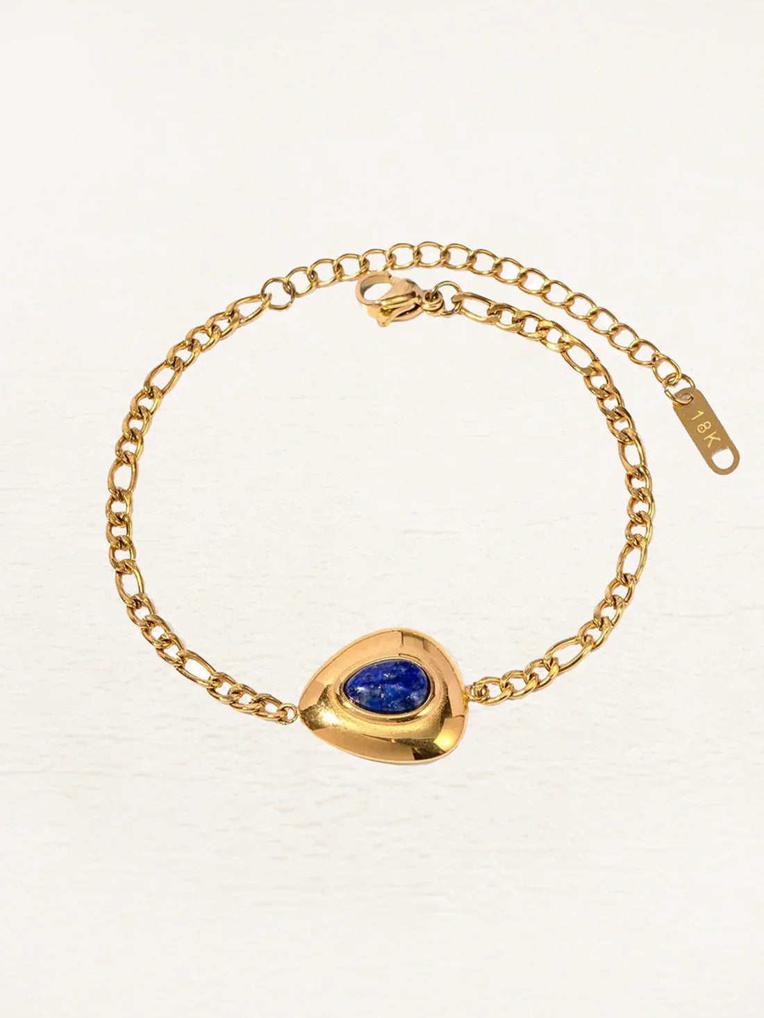 Damen Schmuckstück Lapislazuli Kette Goldarmband-3
