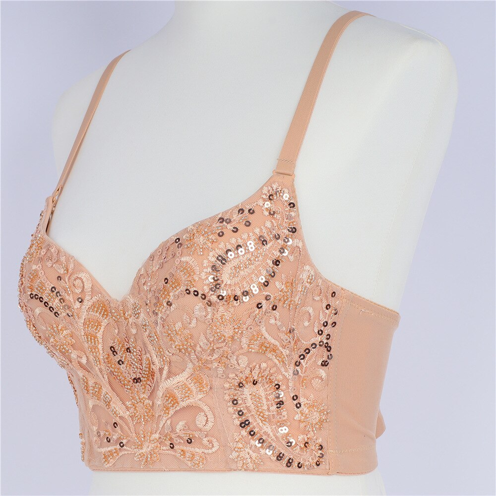 Damen-Spaghettiträger-Top, Pailletten, Polyester, glitzernd, für Fest und Alltag 3