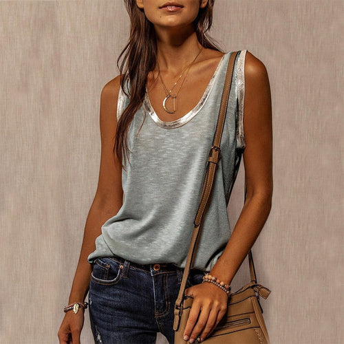 Damen-Tanktop, Casual, Broadcloth-1