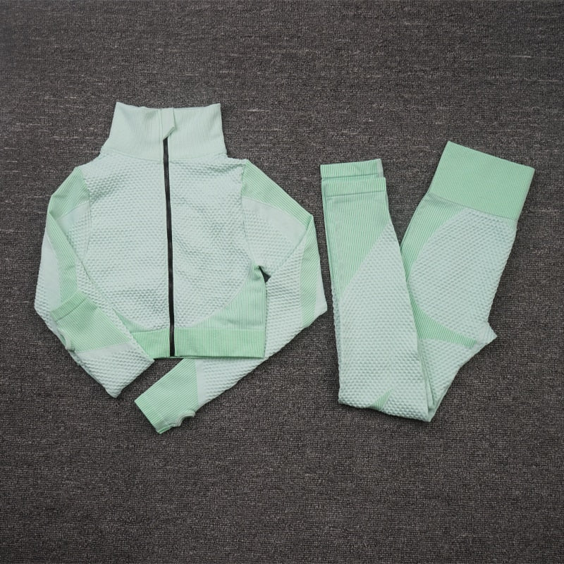 Variant image for Damen-Sport-Set, Yoga, monochrom Nylon-7
