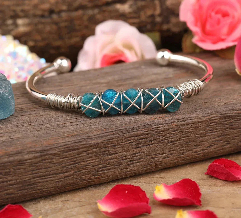 Variant image for Damen-Armband mit blauem Kyanit und Kupfer in elegantem Design-14