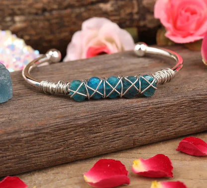 Variant image for Damen-Armband mit blauem Kyanit und Kupfer in elegantem Design-14