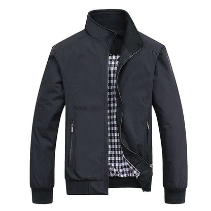 Herren-Herbstjacke, wasserabweisendes Material, mit weichem Futter-5