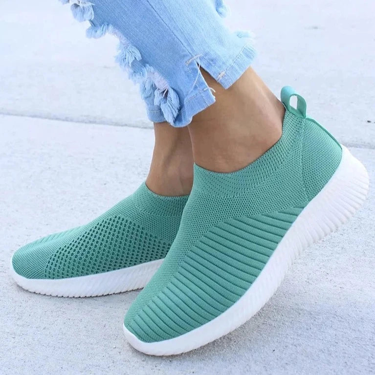 Damen Sneakers Leichte Atmungsaktive Synthetikmaterial für bequeme tägliche Nutzung-1