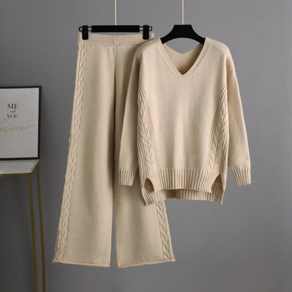 Damen-Set, elegantes Winterdesign, weiches Material-3