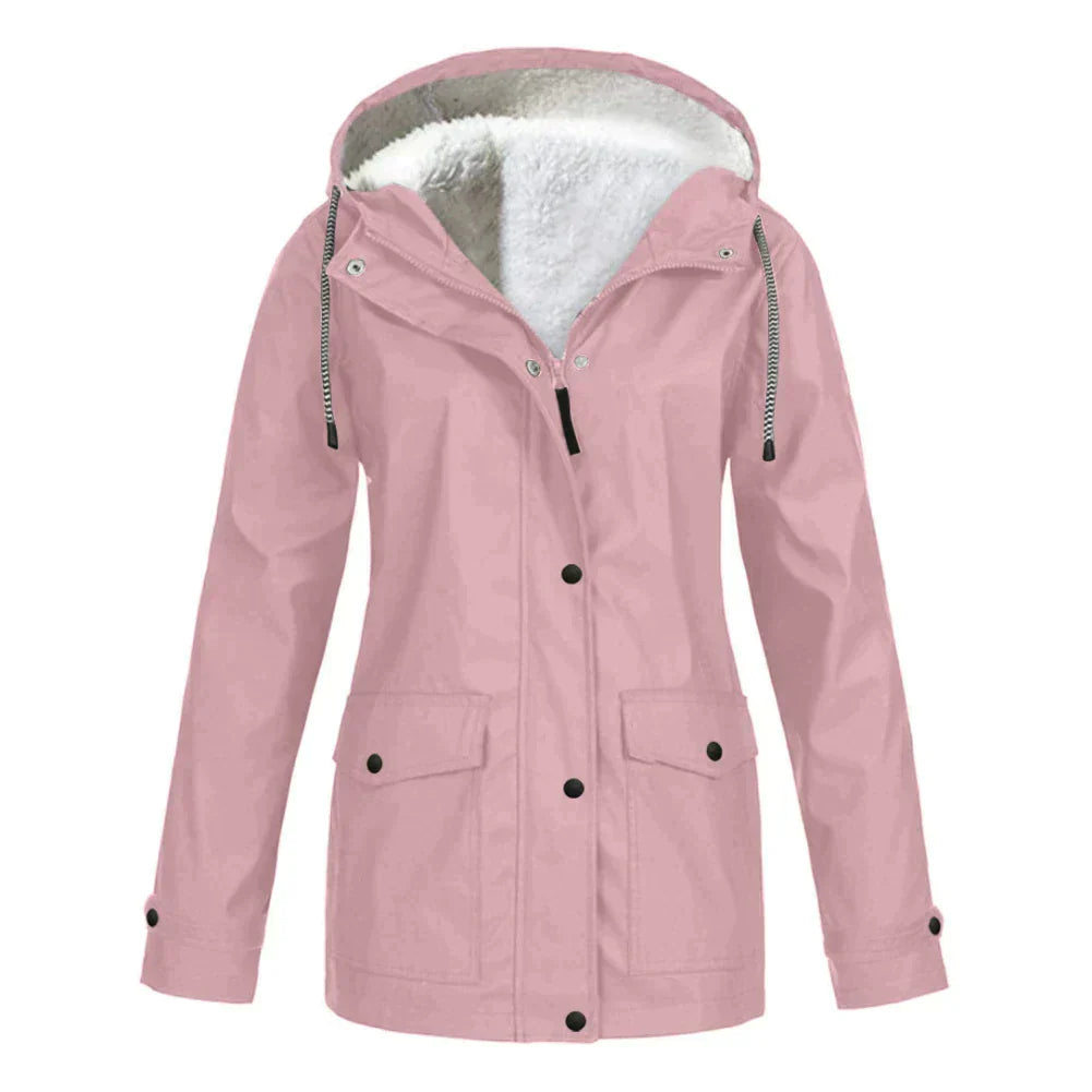 Variant image for Damen-Regenjacke, gefüttert, wasserabweisender Stoff, elegant-7