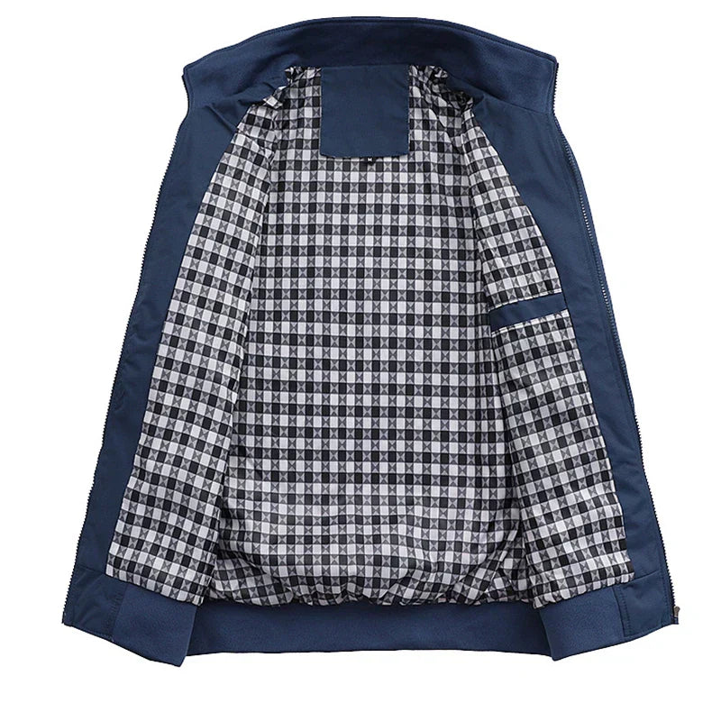 Herren-Herbstjacke, wasserabweisendes Material, mit weichem Futter-3