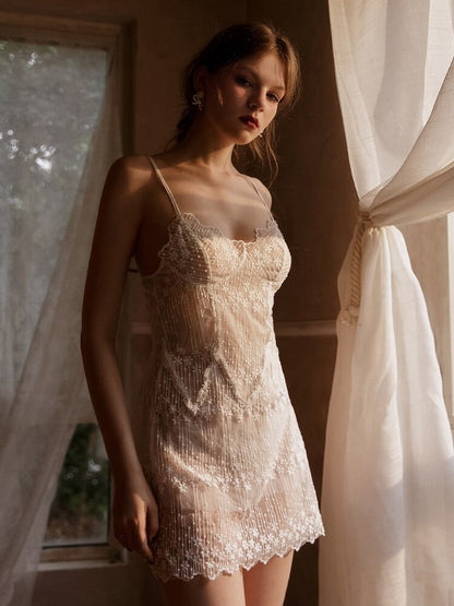 Damen-Nachtkleid, Blumenmuster, Spandex, kurze Ärmel 4