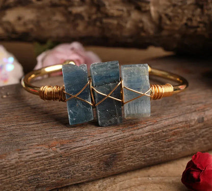 Variant image for Damen-Armband mit blauem Kyanit und Kupfer in elegantem Design-21