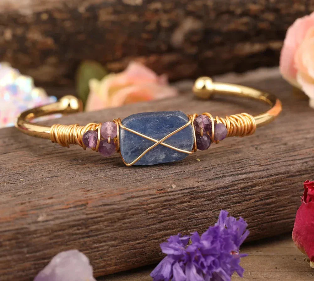 Variant image for Damen-Armband mit blauem Kyanit und Kupfer in elegantem Design-9