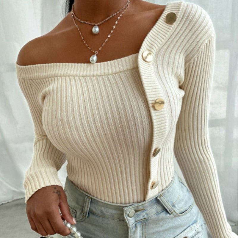 Damen-Strickpullover, warm, elegantes Acryl-1