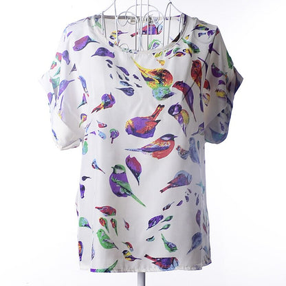 Damen-T-Shirt, moderne lässige Baumwolle-2