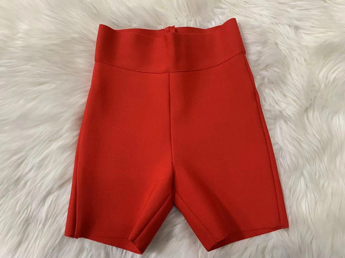 Variant image for Damen-Trainingsshorts, hoch tailliert, Polyester, bequemes Design-29