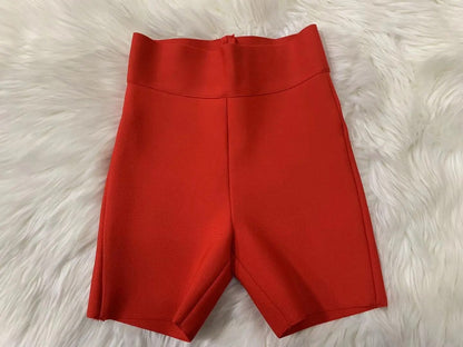Variant image for Damen-Trainingsshorts, hoch tailliert, Polyester, bequemes Design-29