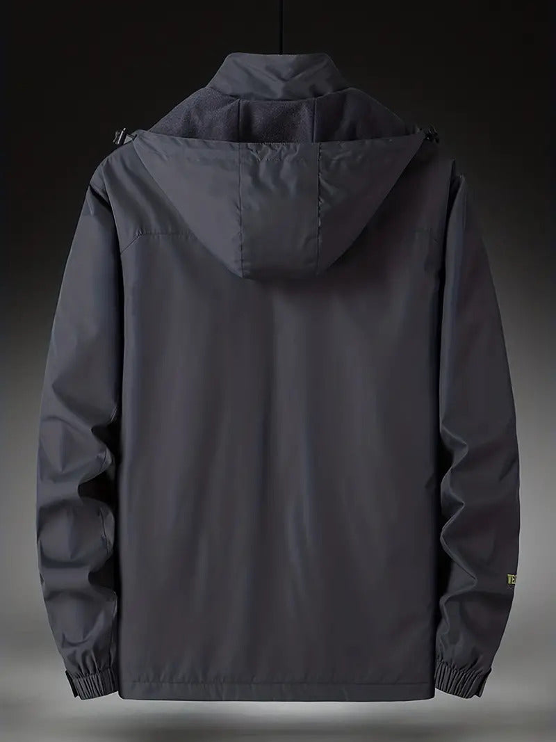 Herren-Winterjacke, winddicht, mit Kapuze, Synthetik, Isolierung 3