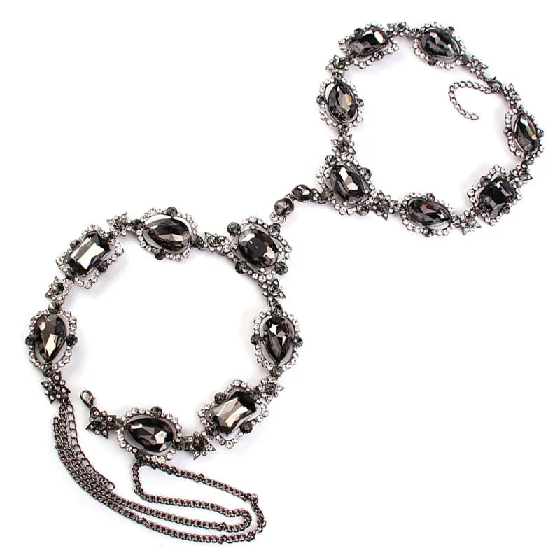 Damen-Körperschmuck, geometrisch, Zinklegierung mit Strass-5
