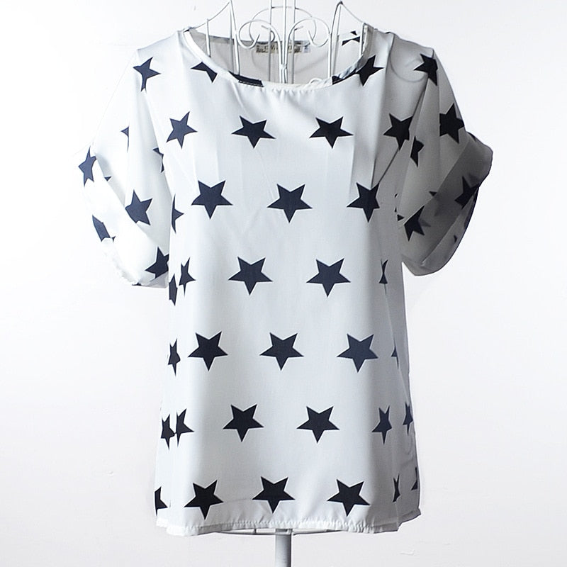 Damen-T-Shirt, moderne lässige Baumwolle-5