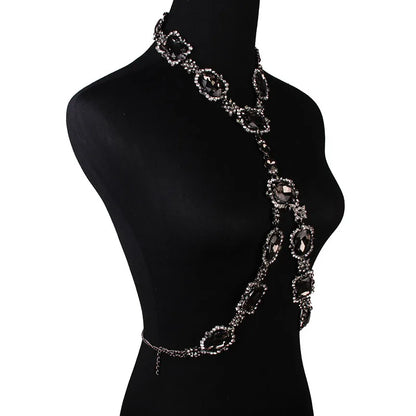 Damen-Körperschmuck, geometrisch, Zinklegierung mit Strass-2