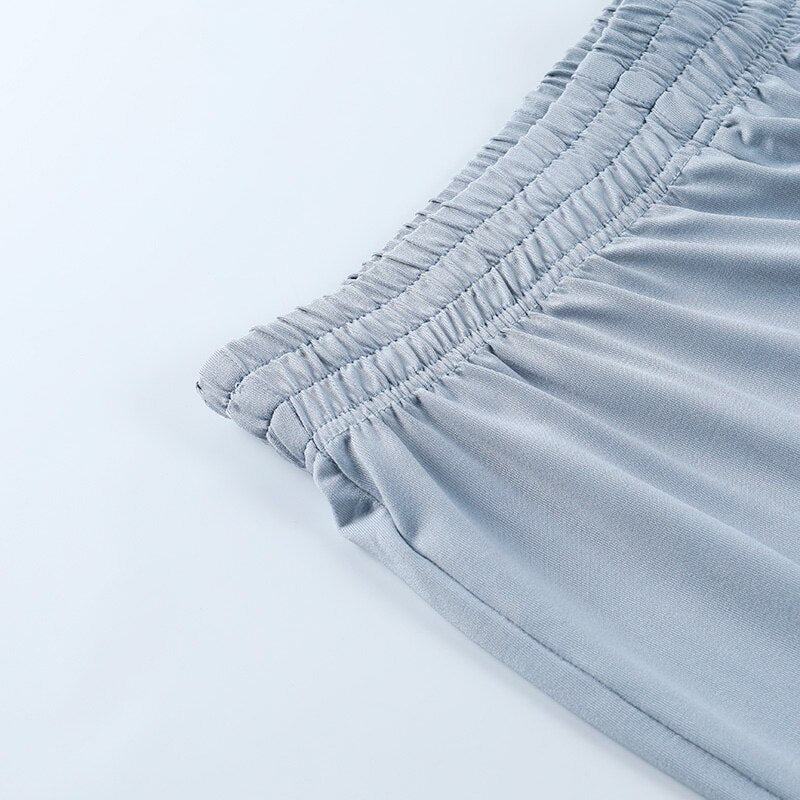 Damen-Set: langärmeliges Top, Palazzo-Hose, Stretchmaterial-3