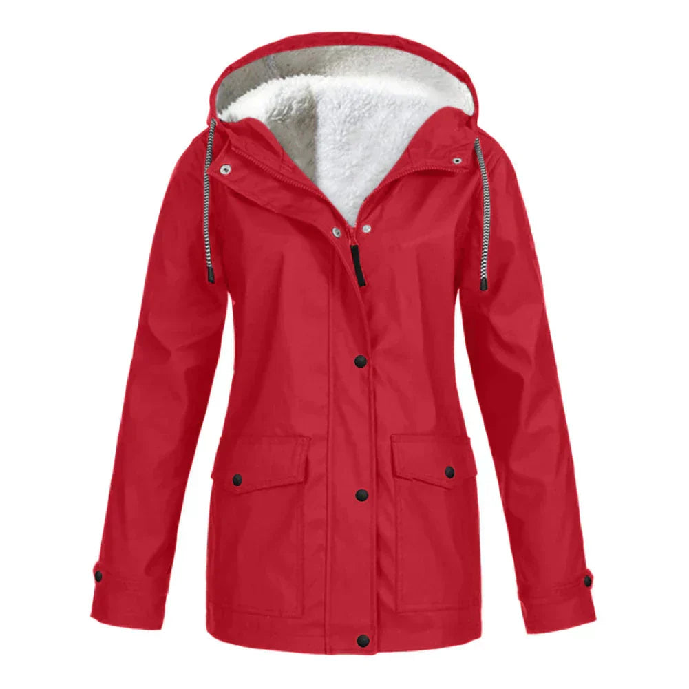 Variant image for Damen-Regenjacke, gefüttert, wasserabweisender Stoff, elegant-37