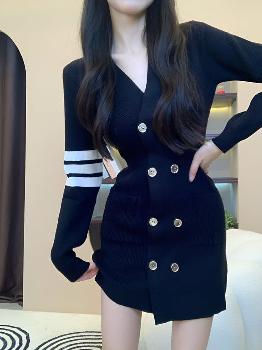 Gehäkeltes Damen-Minikleid aus 100% Baumwolle-1
