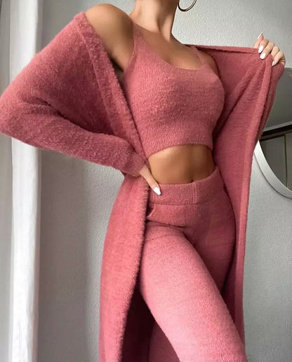Damen-Pyjama-Set, kuschelig, hochwertiges Material-3