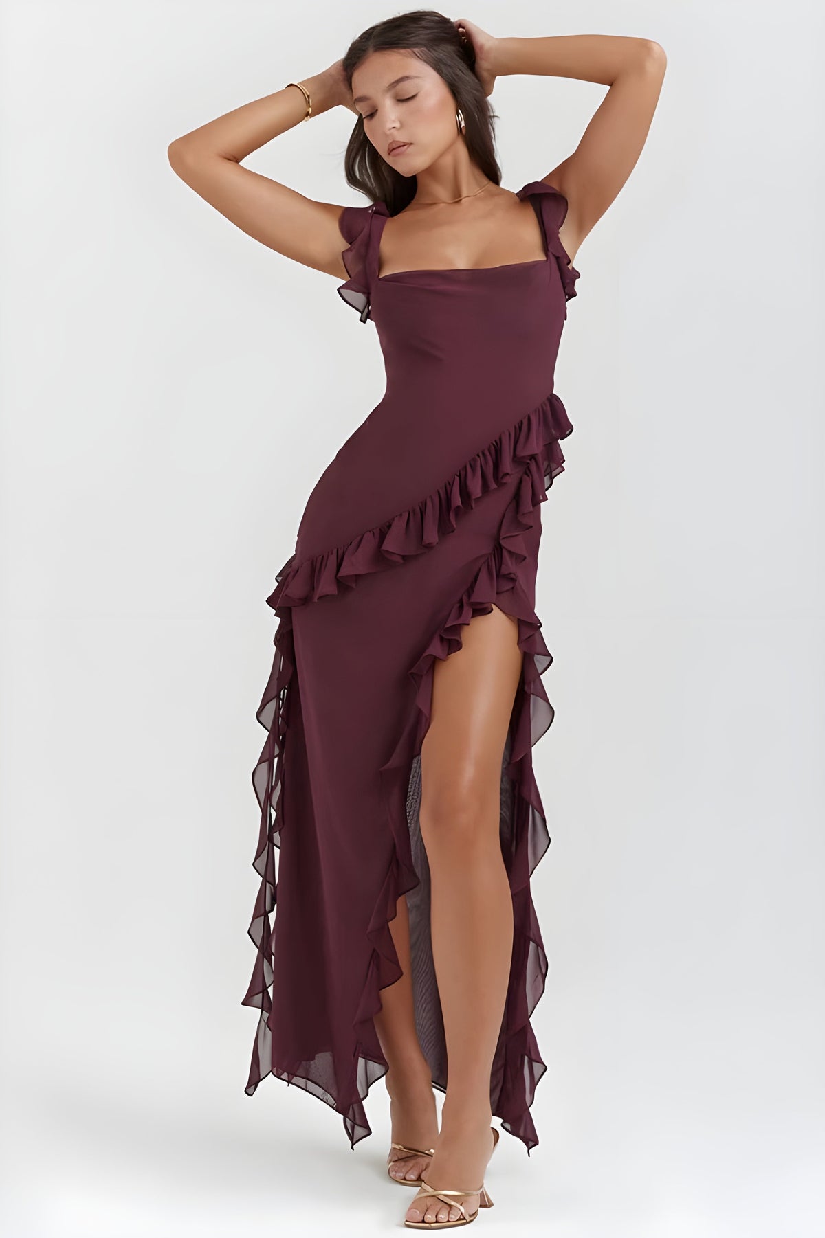 Damen-Abendumhang, elegant, Satin, Spitze 8