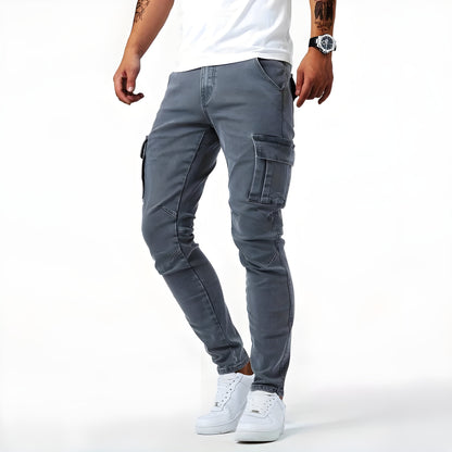 Variant image for Herren-Hose, Cargo, Denim mit, elastisch, Bund, für Komfort-1