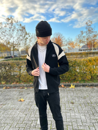 Herrenjacke, gewebt, mit Reißverschluss, Polyester, klassischer Stil-6
