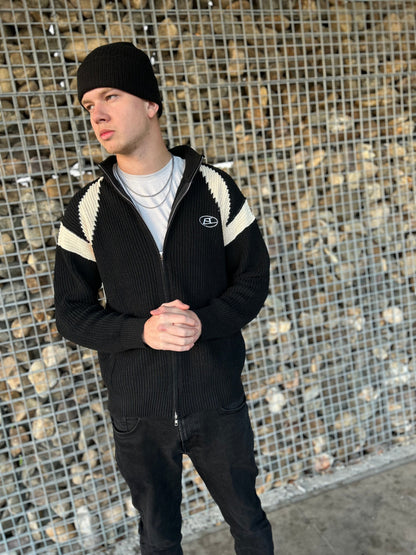 Herrenjacke, gewebt, mit Reißverschluss, Polyester, klassischer Stil-3
