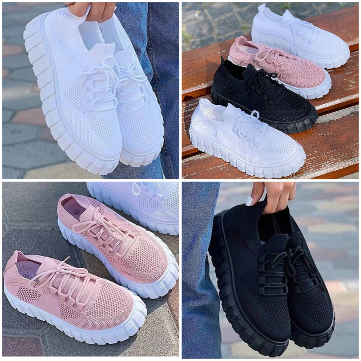 Damen Sneakers Leichtes Mesh für komfortablen Alltag und Training-6