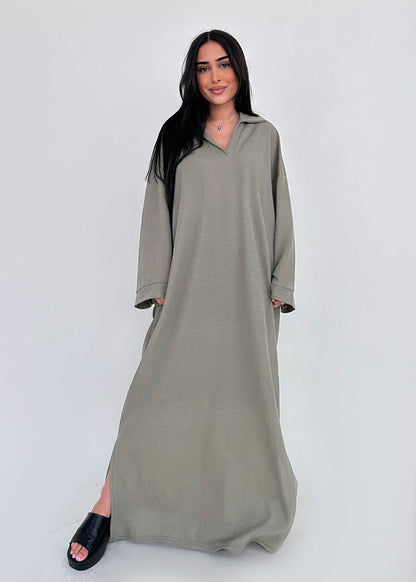 Variant image for Damen-Kleid, geräumig, schlicht, hochwertiger Stoff-3