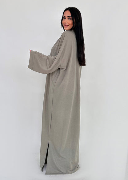 Damen-Kleid, geräumig, schlicht, hochwertiger Stoff-5