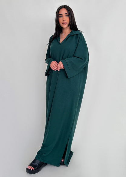 Damen-Kleid, geräumig, schlicht, hochwertiger Stoff-2
