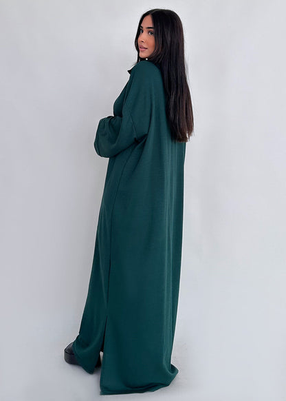 Damen-Kleid, geräumig, schlicht, hochwertiger Stoff-3