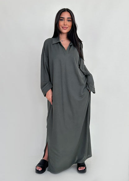 Variant image for Damen-Kleid, geräumig, schlicht, hochwertiger Stoff-6