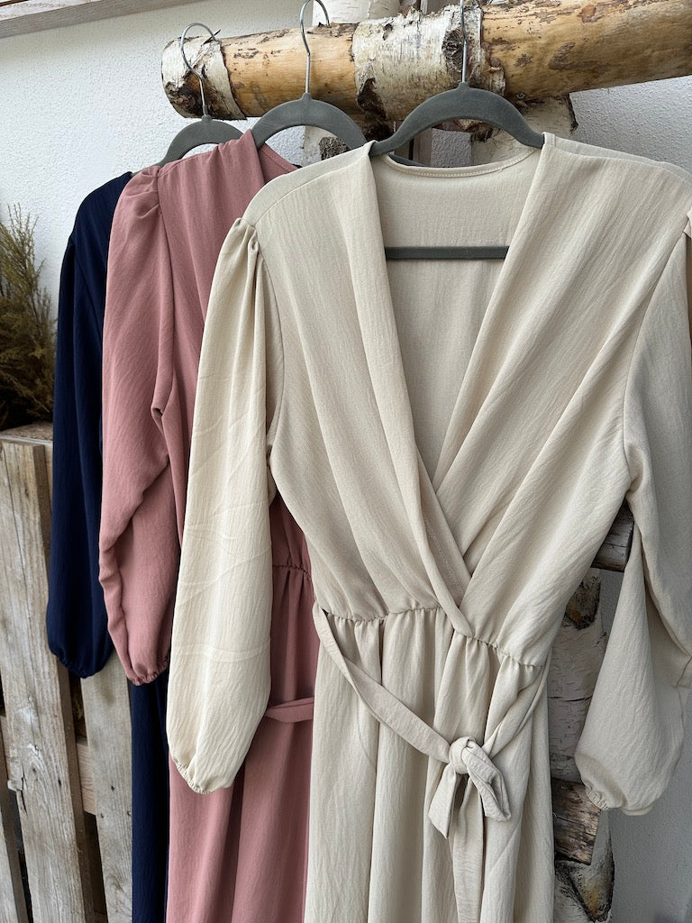 Damen-Maxikleid, mit Taillengürtel, für Fest, Elegantes Polyester 5