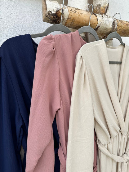 Damen-Maxikleid, mit Taillengürtel, für Fest, Elegantes Polyester 10