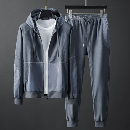 Sportset für Herren aus Baumwolle und Elasthan – bequeme Passform, atmungsaktive Stoffe, mehrere Farben und Größen 6