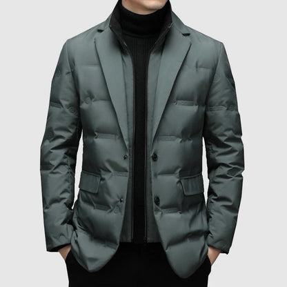 Herren-Winterdaunenjacke, wasserfest, modernes Design-5