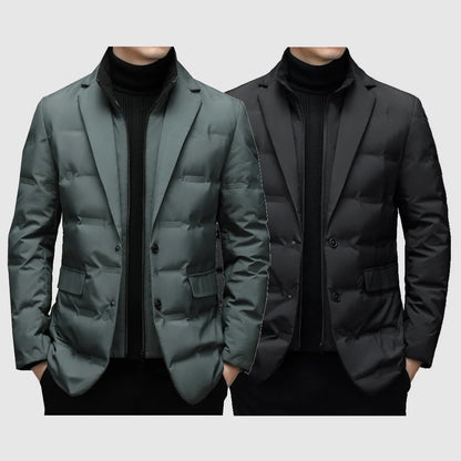 Herren-Winterdaunenjacke, wasserfest, modernes Design-2