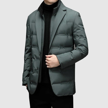 Herren-Winterdaunenjacke, wasserfest, modernes Design-3
