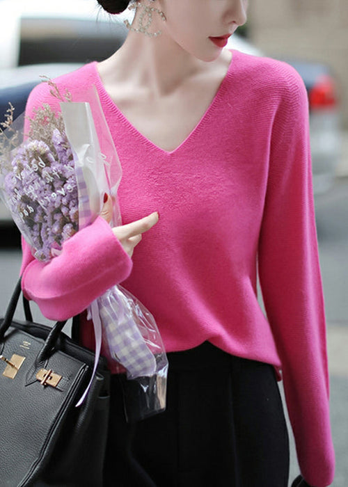 Damen-Pullover, mit V-Ausschnitt Wolle, für Herbst 1