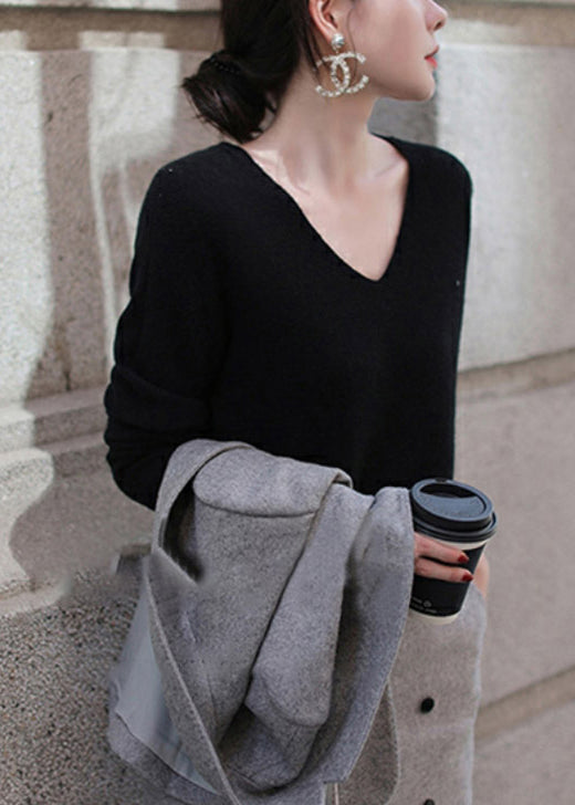 Damen-Pullover, mit V-Ausschnitt Wolle, für Herbst 5