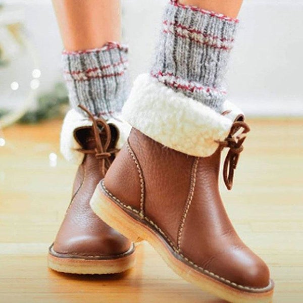 Damen Schuhe Orthopädische Stützende Synthetik und Leder-4
