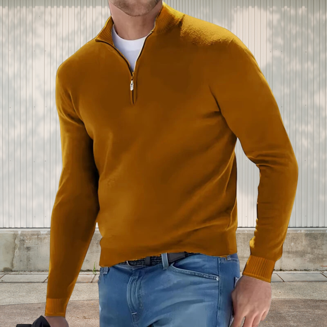 Variant image for Herren-Pullover, Half-Zip, weiches Fleece, für Komfort und Stil-11